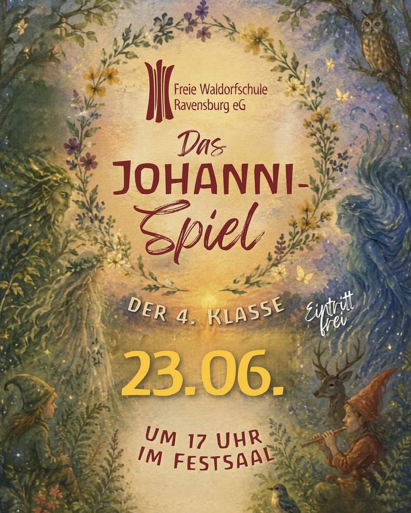 Darstellung des Johannispiels einer 4 Klasse der Waldofschule